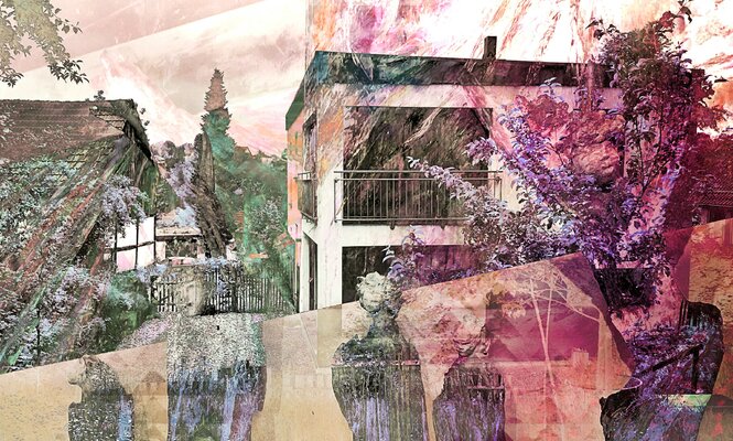 Wally Leiking in de studio: Atelier & Zuhause im Bergischen Land / Köln
