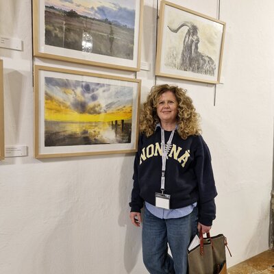 Montse Gil nello studio
