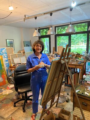 Sarah Lanyi im Studio