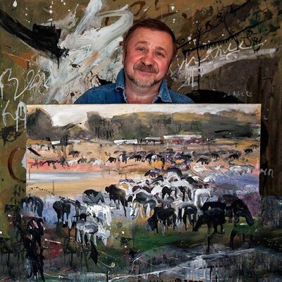 Aliaksandr Falei im Studio