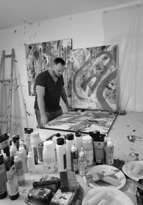 Florian Tillack in de studio