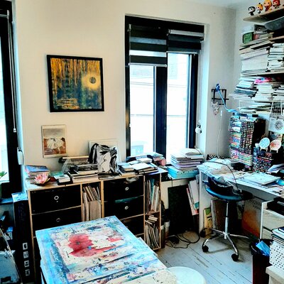 Sophie Queuniez im Studio: Mon atelier...