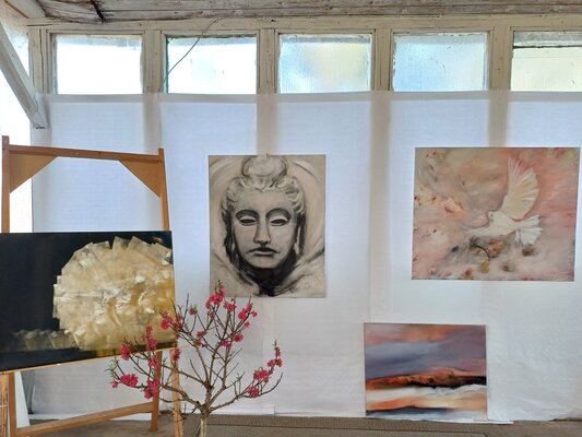 Andrea Finck nello studio: Im Atelier