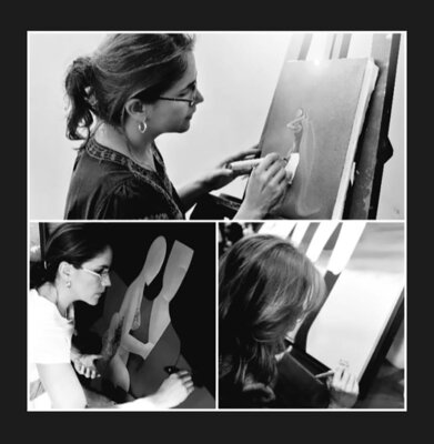 Maria Fernanda Cuartas in the Studio