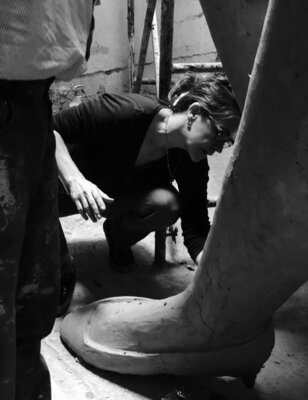 Maria Fernanda Cuartas in the Studio