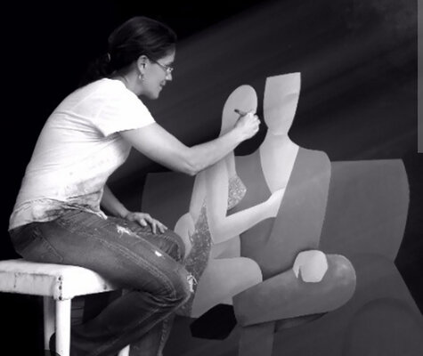 Maria Fernanda Cuartas in the Studio