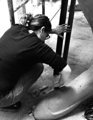 Maria Fernanda Cuartas in the Studio