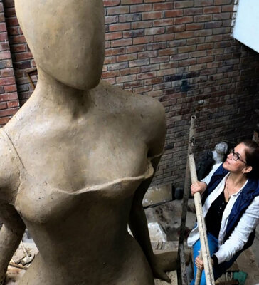 Maria Fernanda Cuartas in the Studio