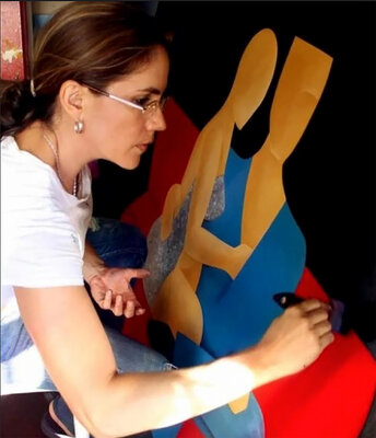 Maria Fernanda Cuartas in the Studio