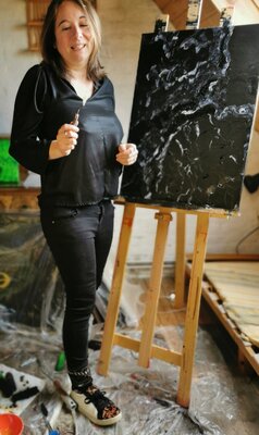 Piras Alexandra nello studio