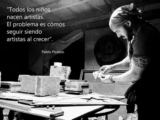 Leonardo Montiel en el estudio