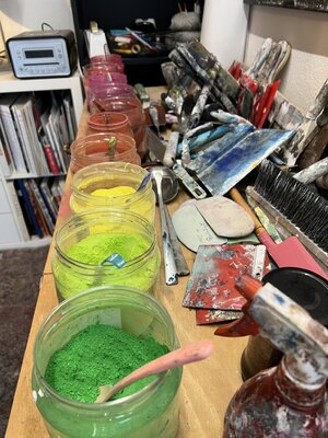 Susanne Blum nello studio