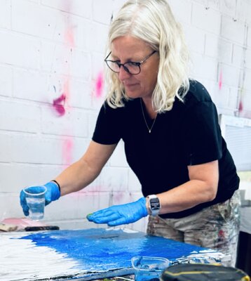Susanne Blum nello studio