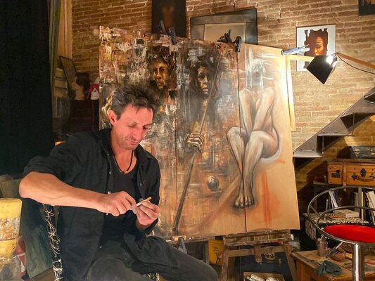 Guilhem Badie nello studio: Atelier Barcelona