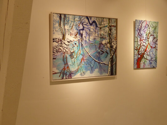 Kirsten Treis nello studio: "Erzählungen vom Wald, Haus der Natur, 2022.