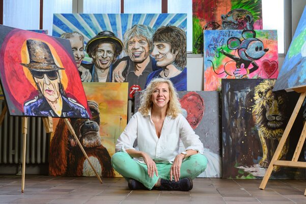 Susann Versteegen in the Studio