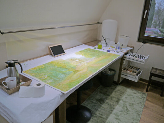 Nicolina Schöfer-Wimmer in de studio: in process ...