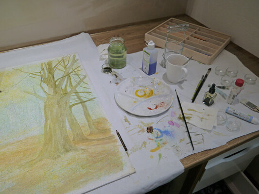 Nicolina Schöfer-Wimmer in de studio: in process...