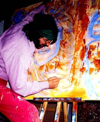 Master Phago in the Studio: Atelier Phago, Harburg,  2001