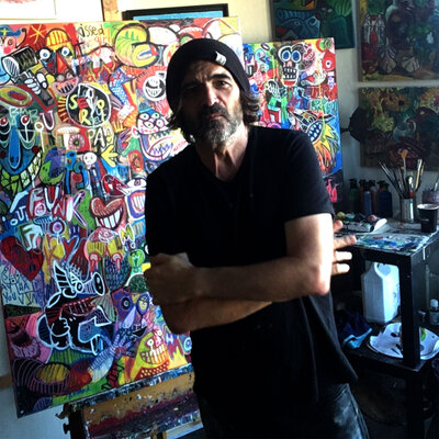 Gilles Pierre nello studio