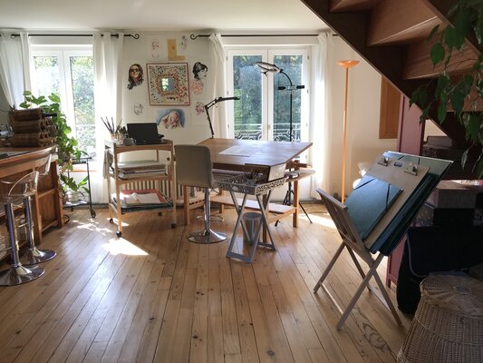 Anne JOLLY in de studio: Mon atelier côté dessin