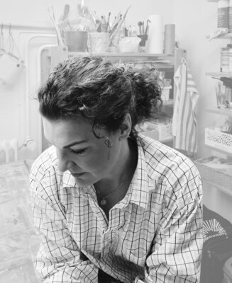 Susanne Tritscher in de studio: Im Atelier