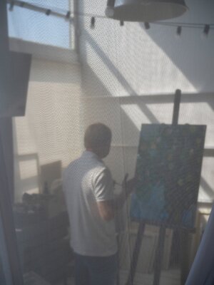 Aleksey Ovsyannikov in de studio