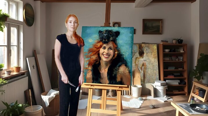 Marina Fedorova in de studio