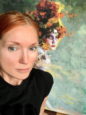 Marina Fedorova in de studio
