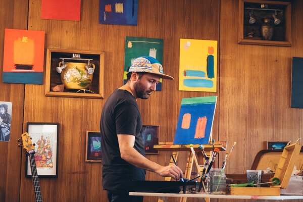 Joaquín Acevedo nello studio