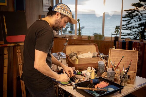 Joaquín Acevedo im Studio