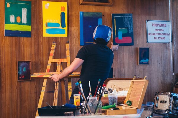 Joaquín Acevedo nello studio