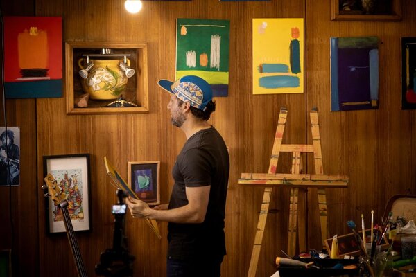 Joaquín Acevedo im Studio