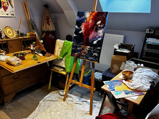 Els Devrieze im Studio