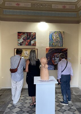 Biagio Antonio Occhipinti en el estudio: Esposizione palazzo Labisi Comiso
