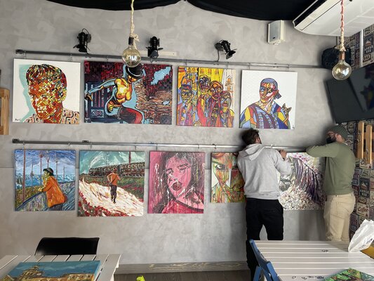 Biagio Antonio Occhipinti en el estudio: Esposizione Whynot