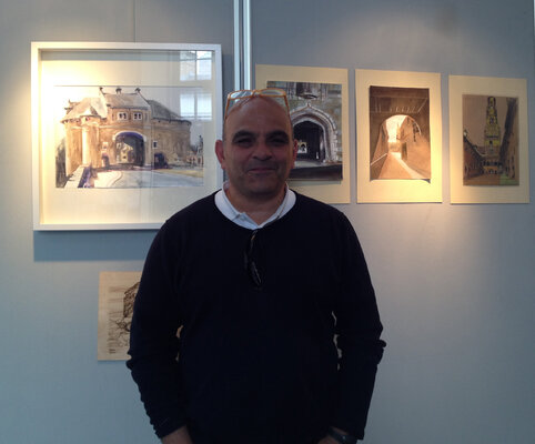 Claudio Pincas Feldman in de studio: Exposicion Individual Bruges / 2014