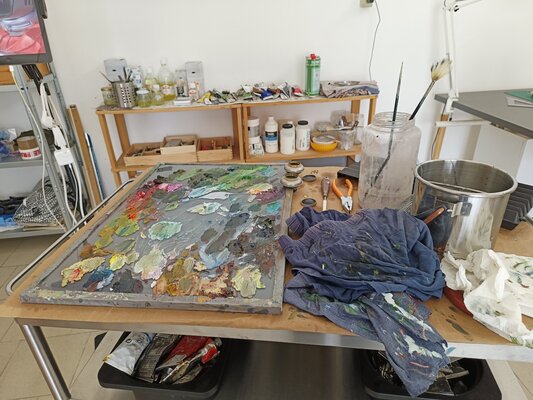 Paolo Mori nello studio
