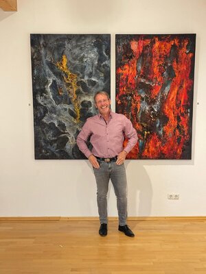 Robert Kachel in the Studio: Vernissage in meinem Atelier