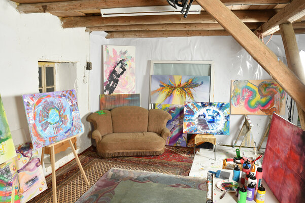Othilia Middendorf dans le studio