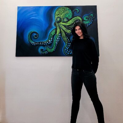 La Manda Luminescent in de studio