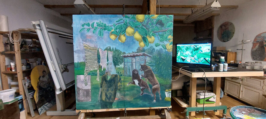 Matthias Lück nello studio