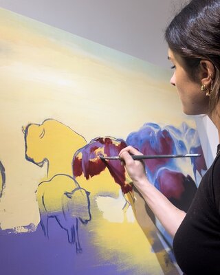 Victoire Perez in de studio