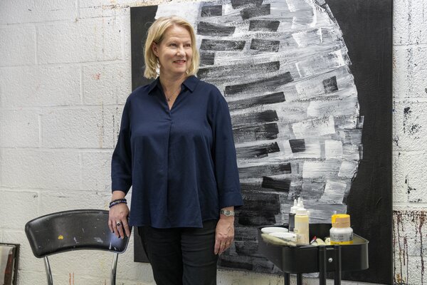 Klara Gunnlaugsdottir in the Studio