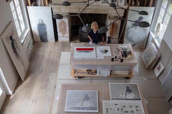 Hanna Sidorowicz en el estudio: atelier
