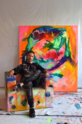 Sebastian Merk en el estudio