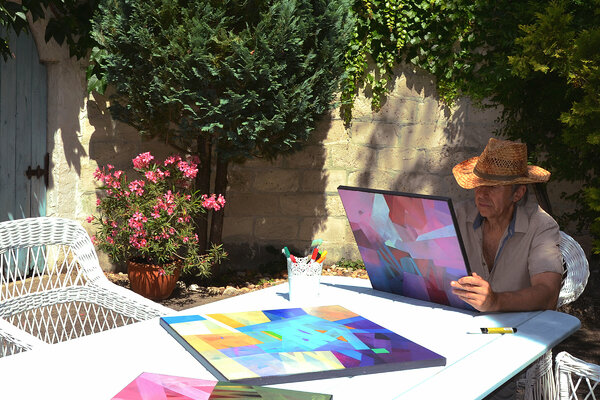 Robert Pelles in de studio