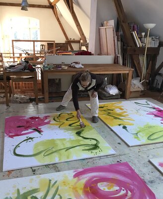 Bernadette Arnaud in de studio: Atelier