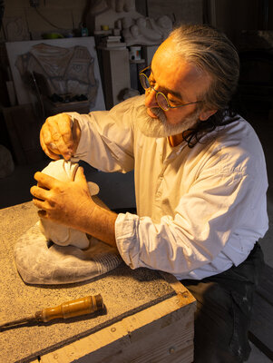 Hector Bouchet in de studio