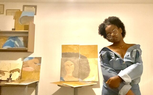 Adele The Princess dans le studio: Archival photo of my studio.